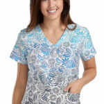 Women's V-Neck Vicky Print Top