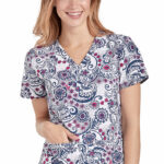 Women's Shirttail Serena Print Top